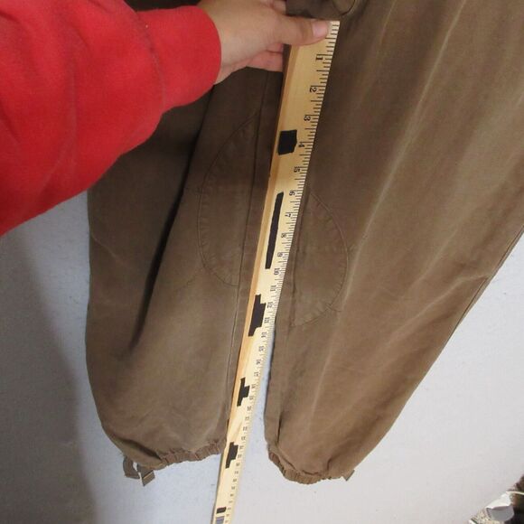 Pilcro Anthropologie Jogger Pants Brown Linen Lyocel Pockets Relaxed Fit - Picture 9 of 16